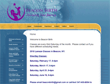 Tablet Screenshot of beaconbirth.com